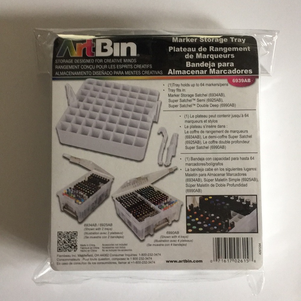 Marker storage tray